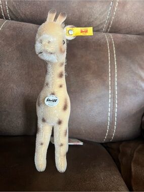 Steiff Greta Giraffe Plush Toy - Cream with Brown Spots